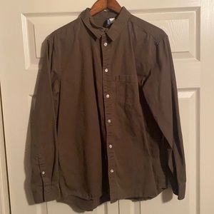 Men’s long sleeve button down.